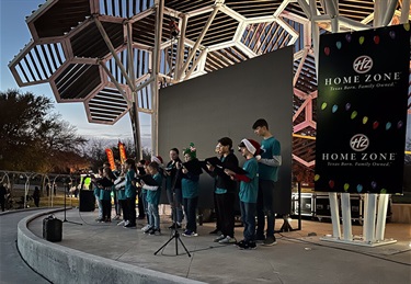 Christmas in COHO - Students Performing on Stage 2