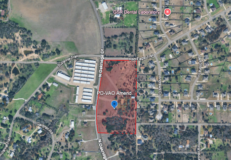 Location exhibit for PD-VAO property